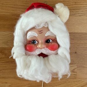 Vintage 1967 Shiny Brite Max Eckhardt Musical Santa Face Jingle Bells